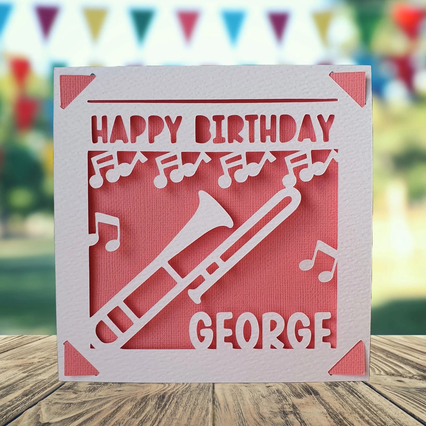 Trombone Birthday Card