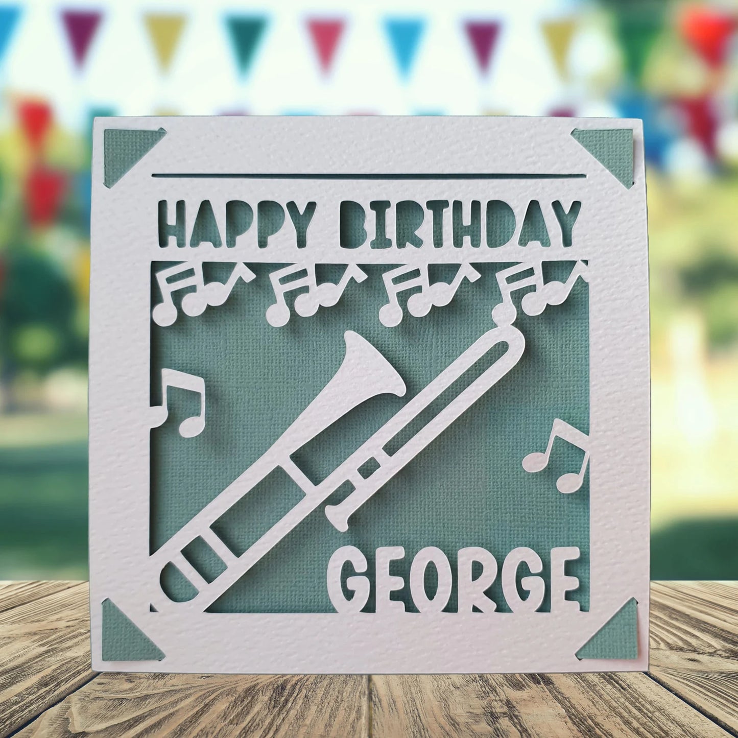 Trombone Birthday Card