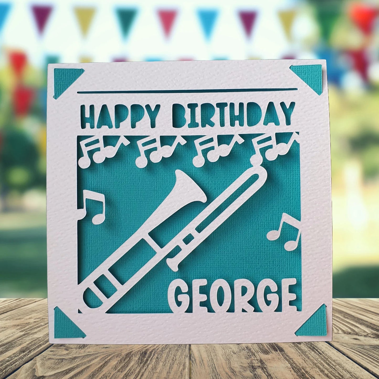 Trombone Birthday Card