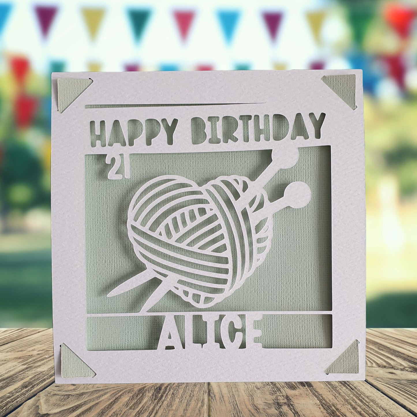 Crochet Birthday Card