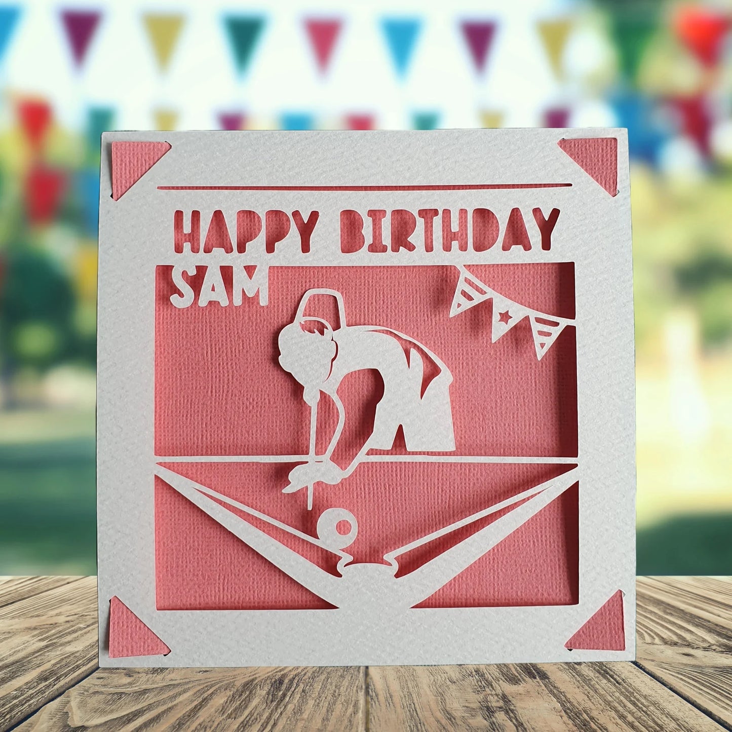 Snooker Birthday Card