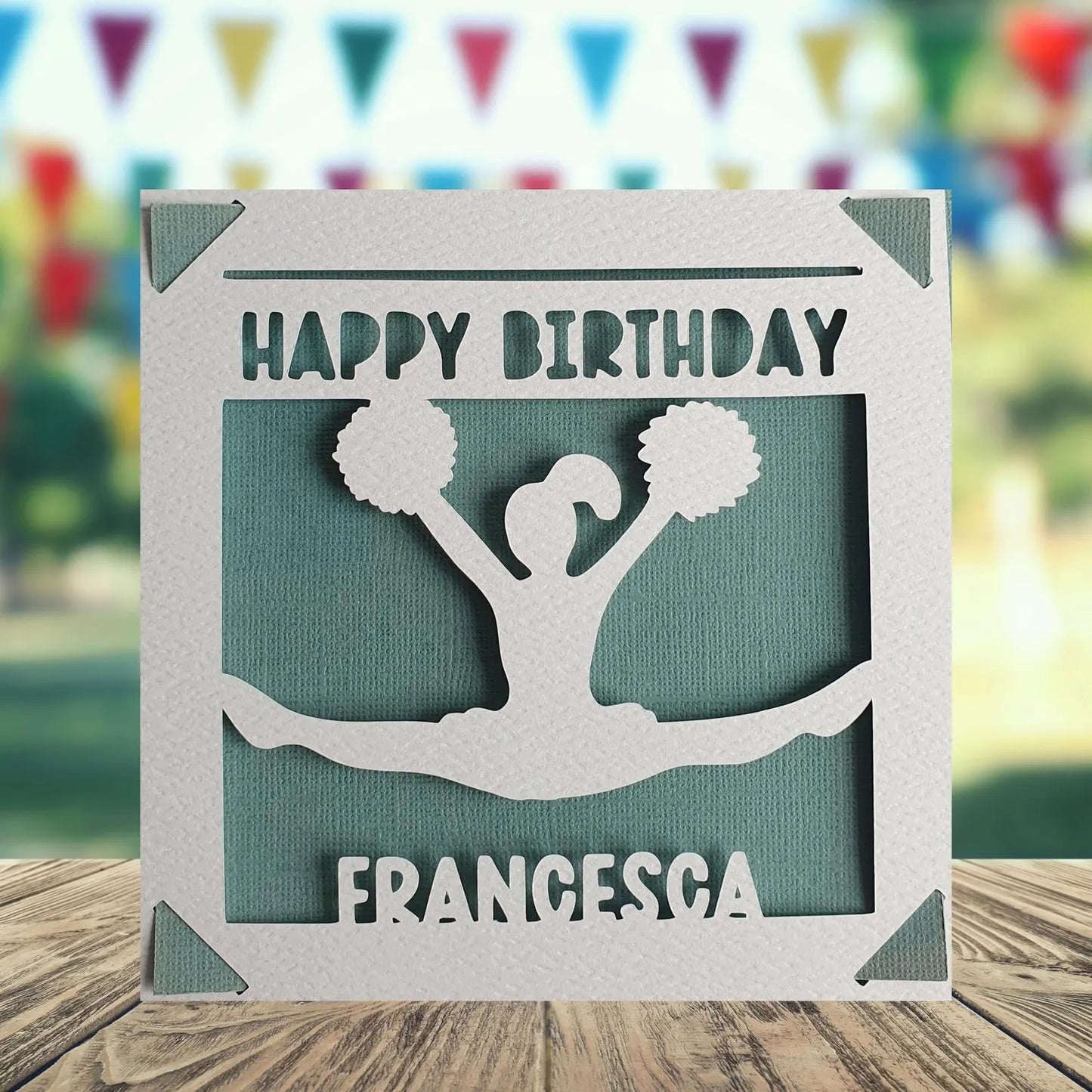 Personalised Birthday Card for Cheerleader