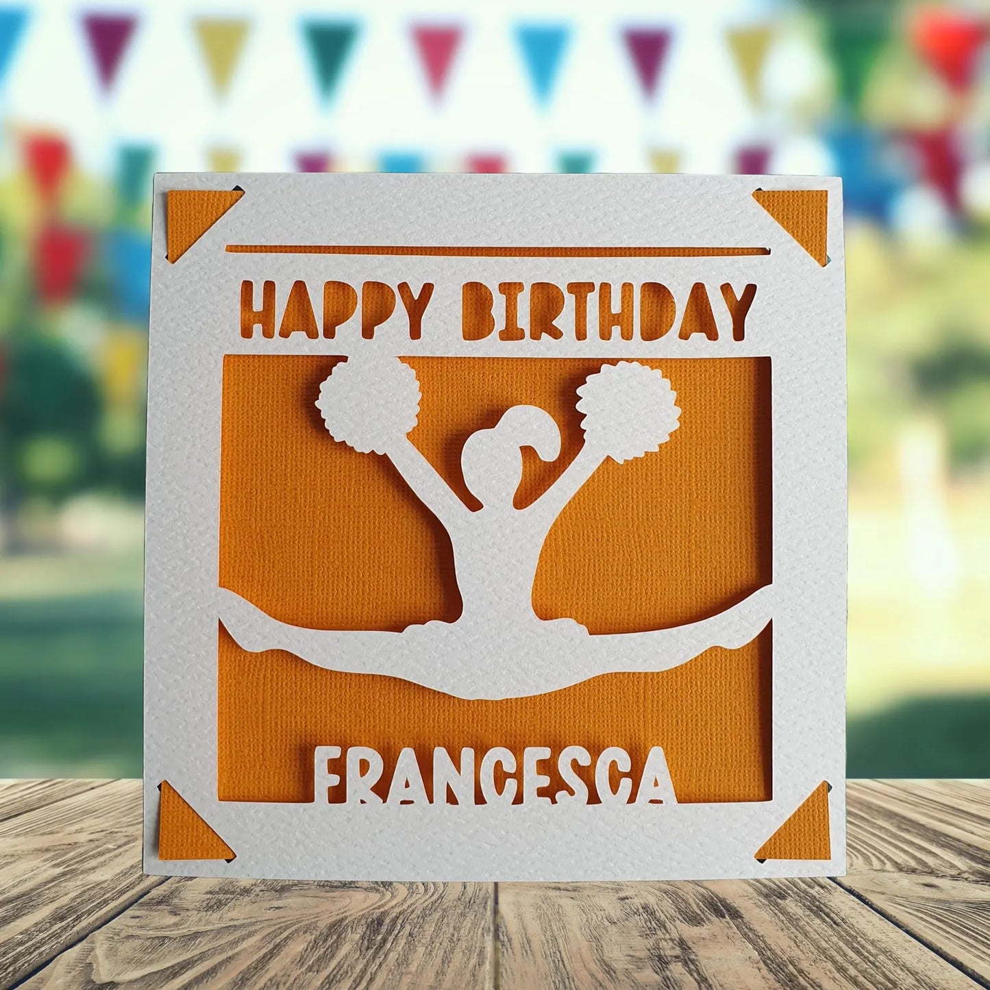 Personalised Birthday Card for Cheerleader