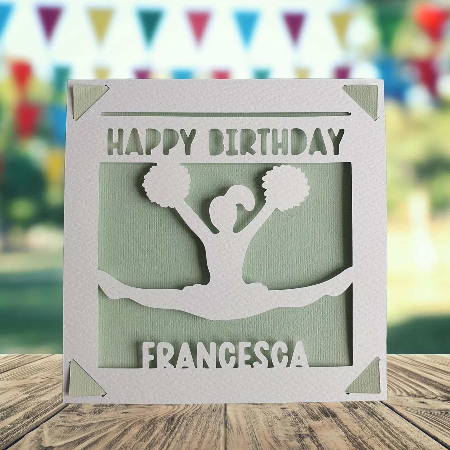 Personalised Birthday Card for Cheerleader
