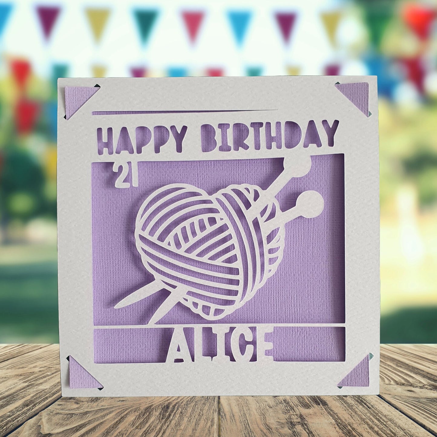 Crochet Birthday Card