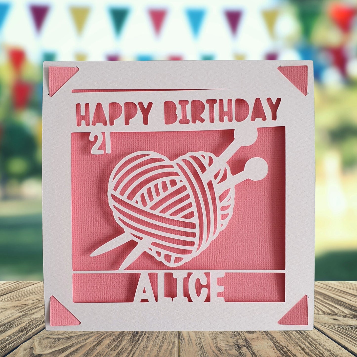 Crochet Birthday Card