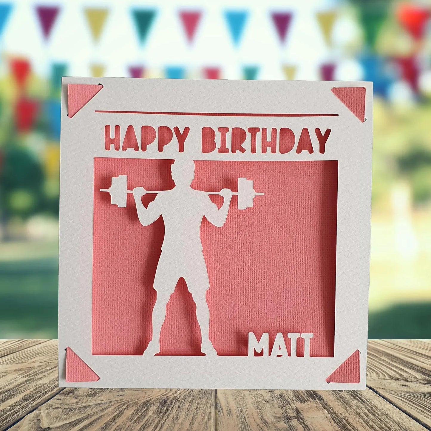 Weightlifting Birthday Card