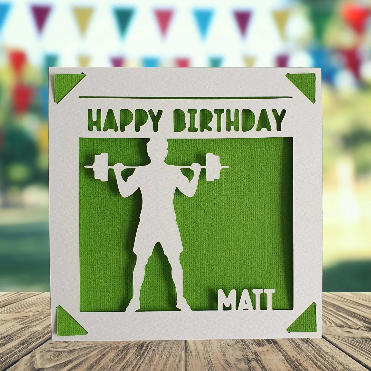 Weightlifting Birthday Card