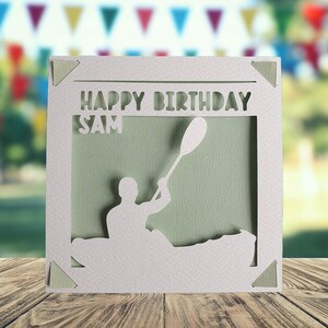 Canoe / Kayak Birthday Card