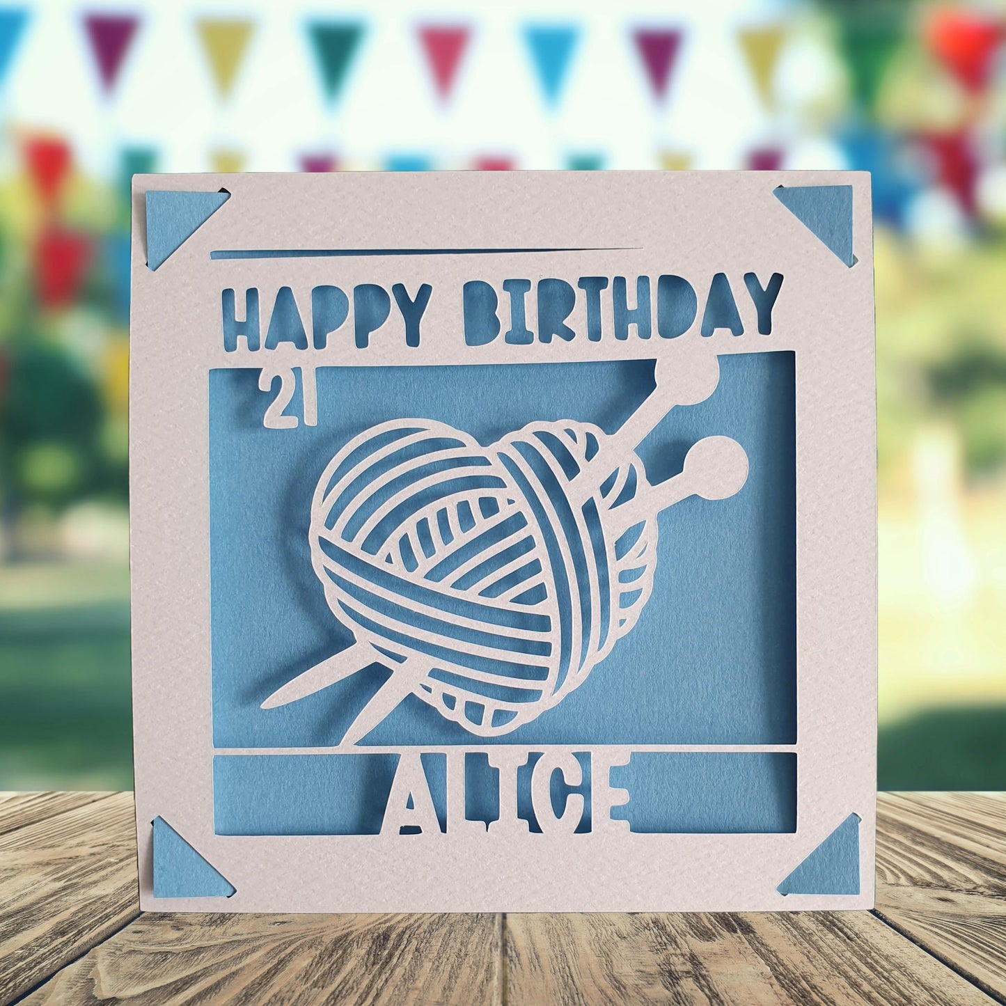 Crochet Birthday Card