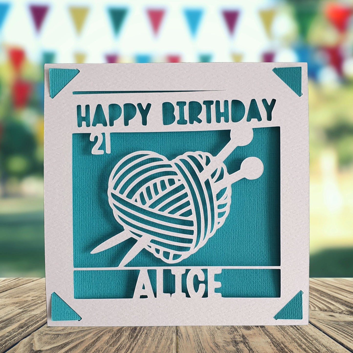 Crochet Birthday Card