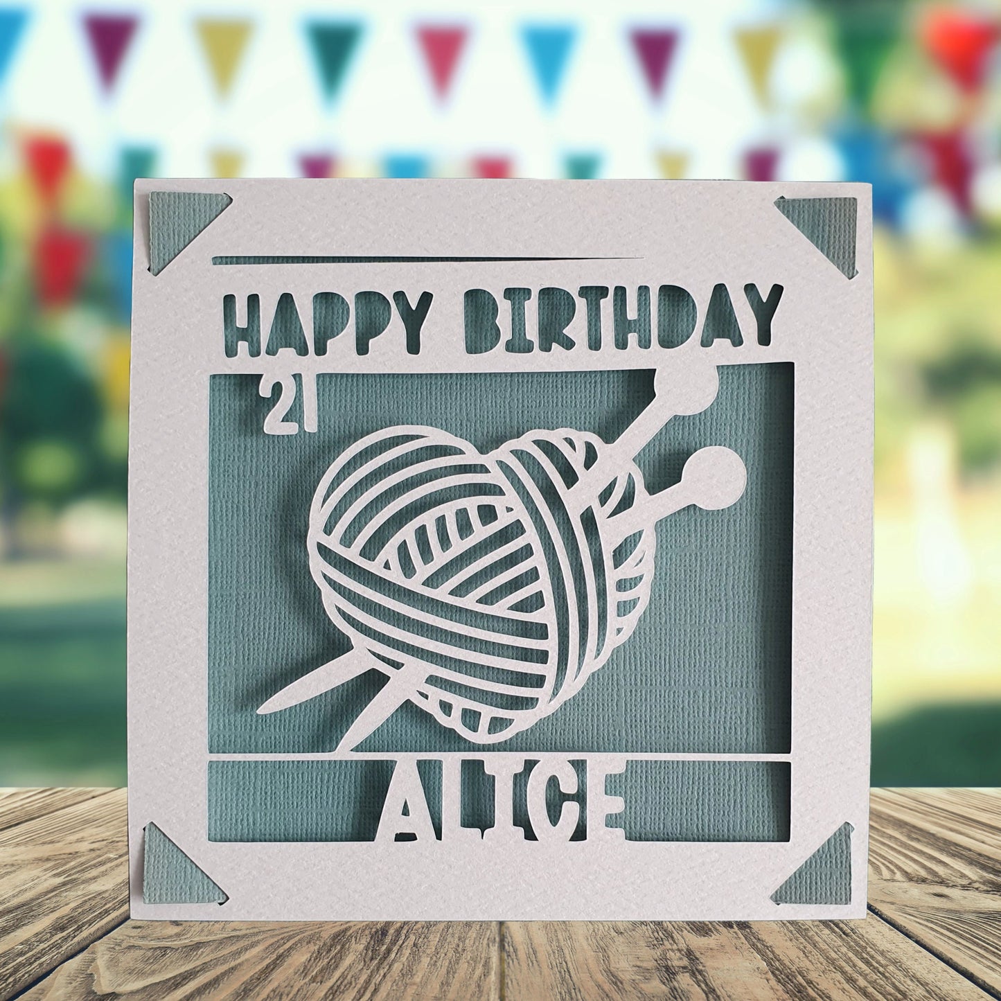 Crochet Birthday Card