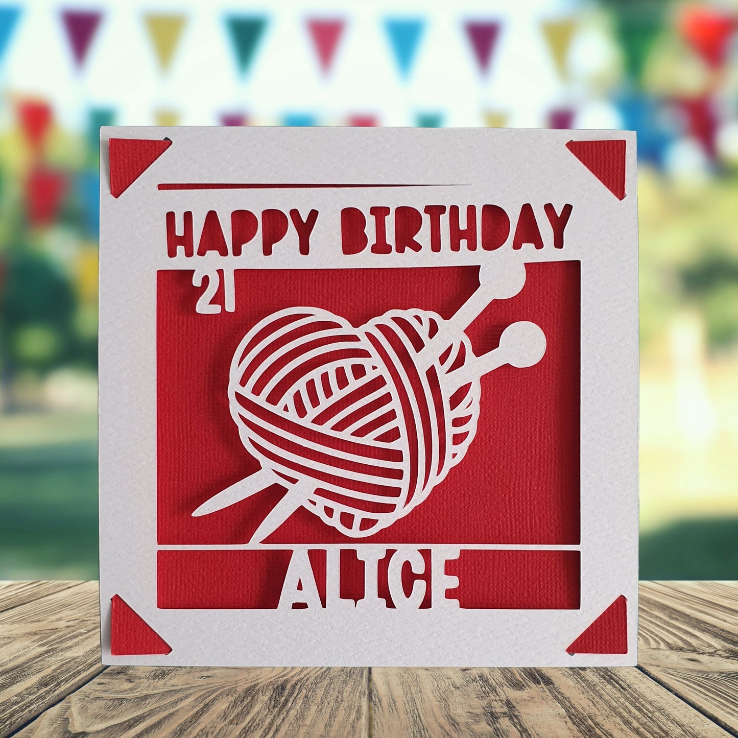 Crochet Birthday Card