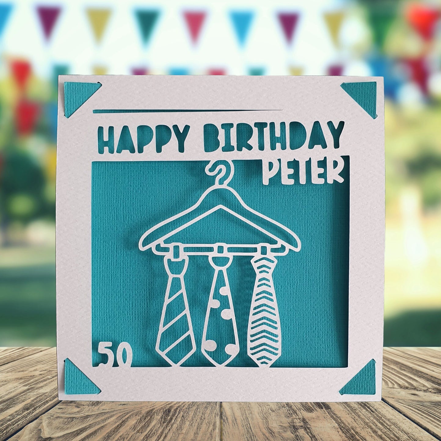 Male Tie Design Birthday Card