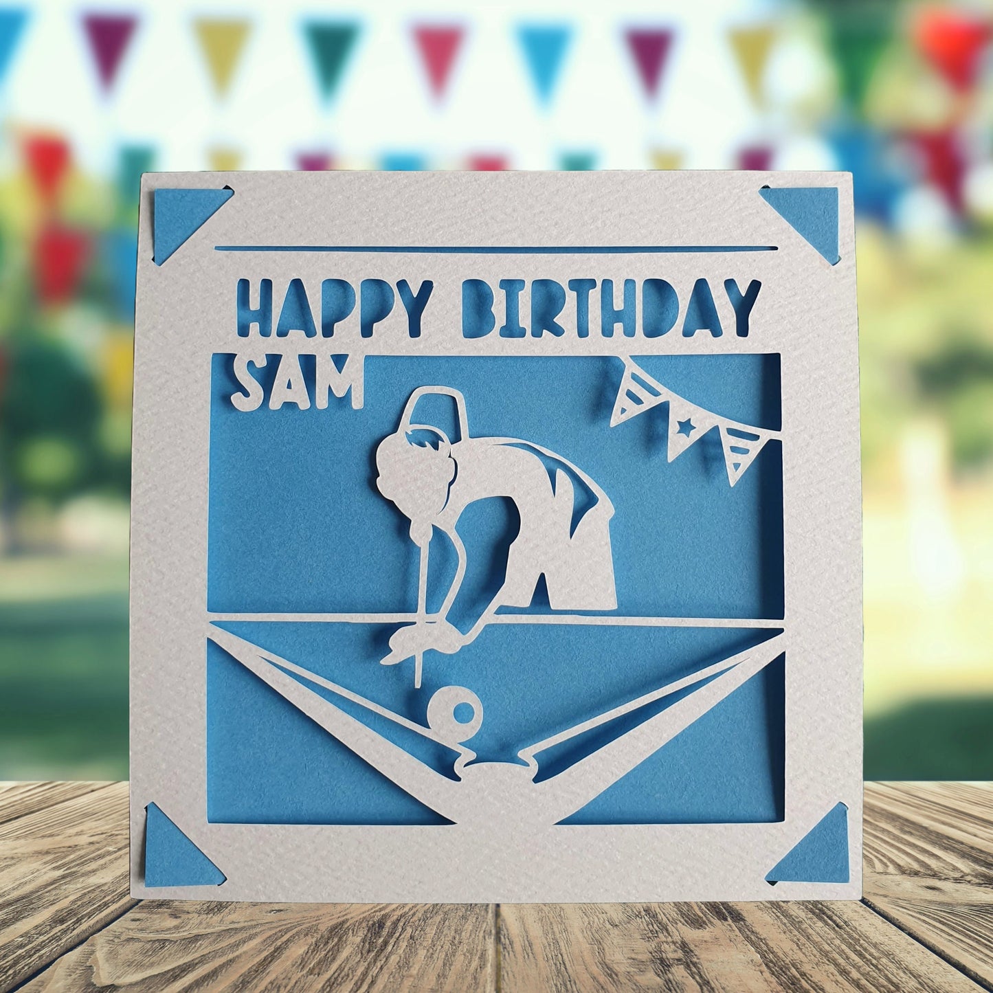 Snooker Birthday Card