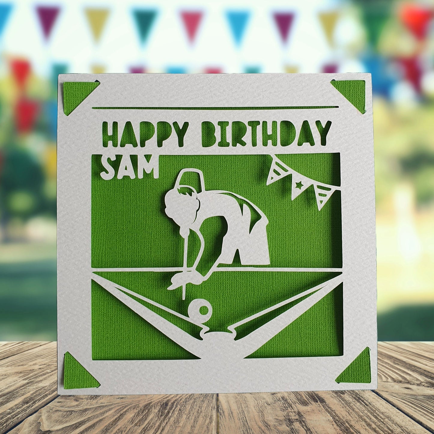 Snooker Birthday Card