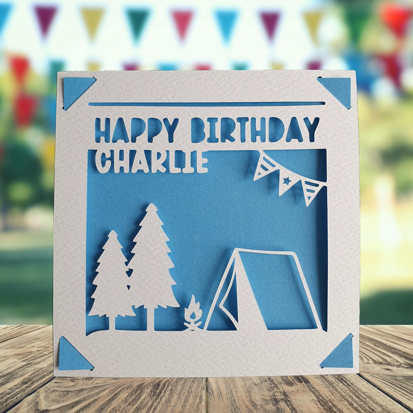 Camper Happy Birthday Personalised Card