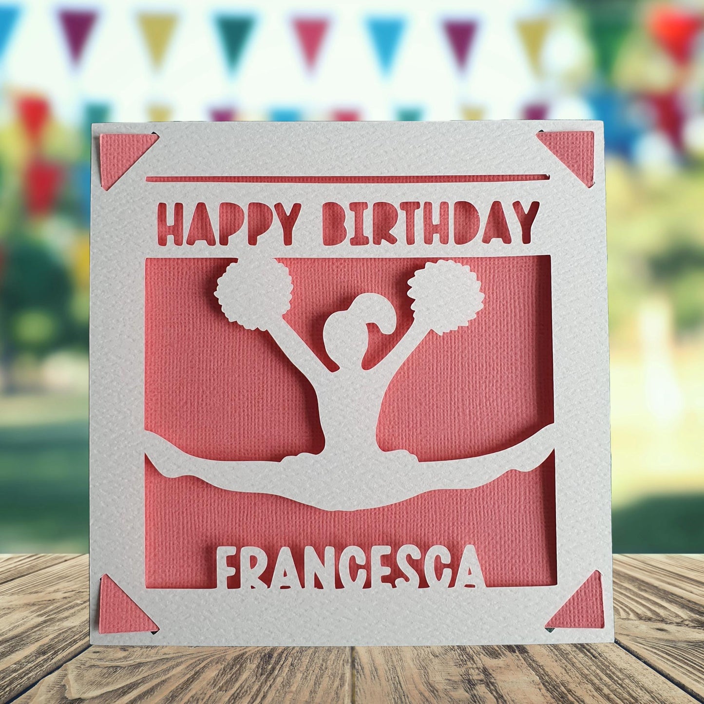 Personalised Birthday Card for Cheerleader