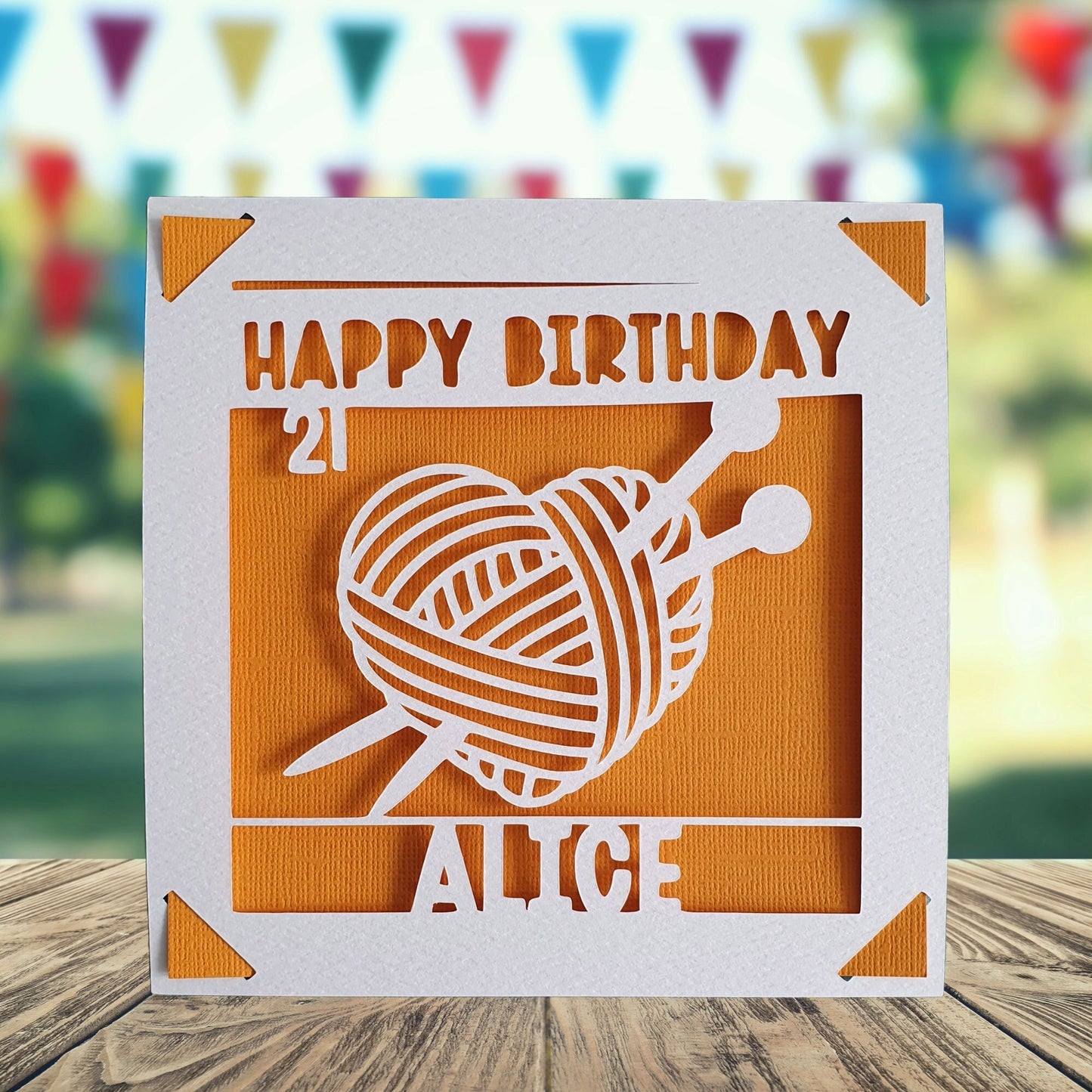 Crochet Birthday Card