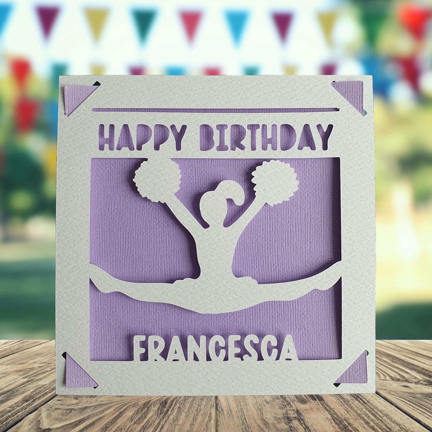 Personalised Birthday Card for Cheerleader