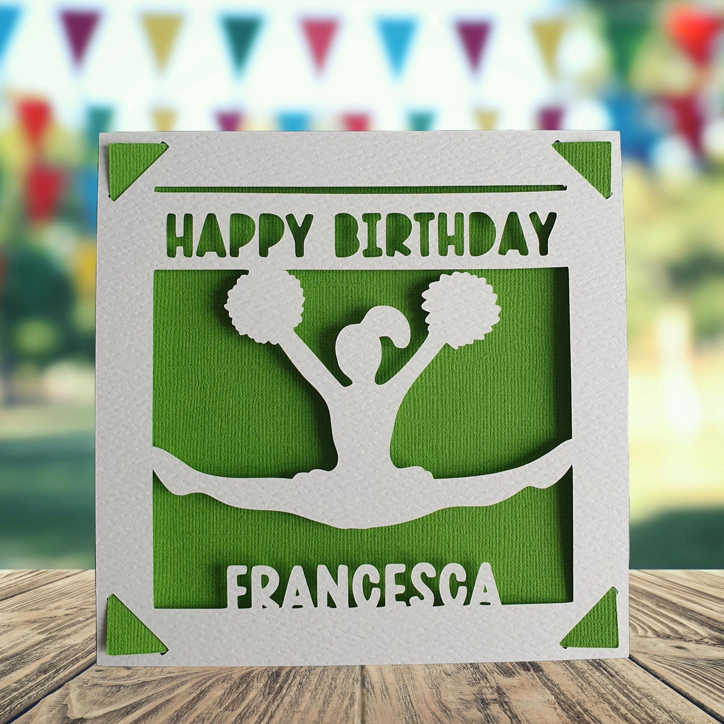Personalised Birthday Card for Cheerleader