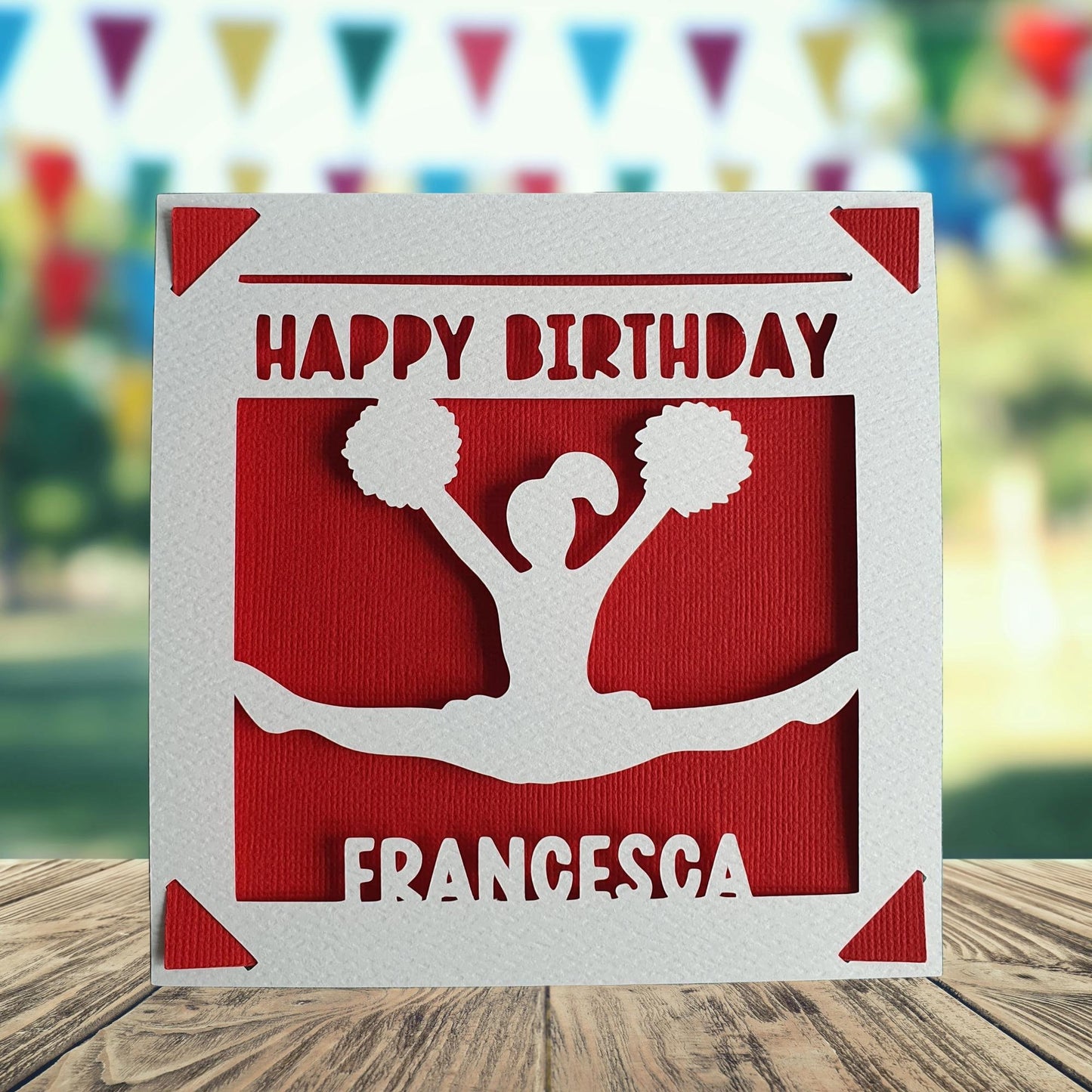 Personalised Birthday Card for Cheerleader