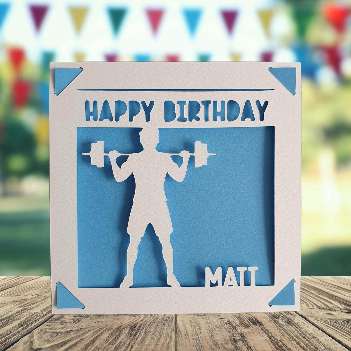 Weightlifting Birthday Card