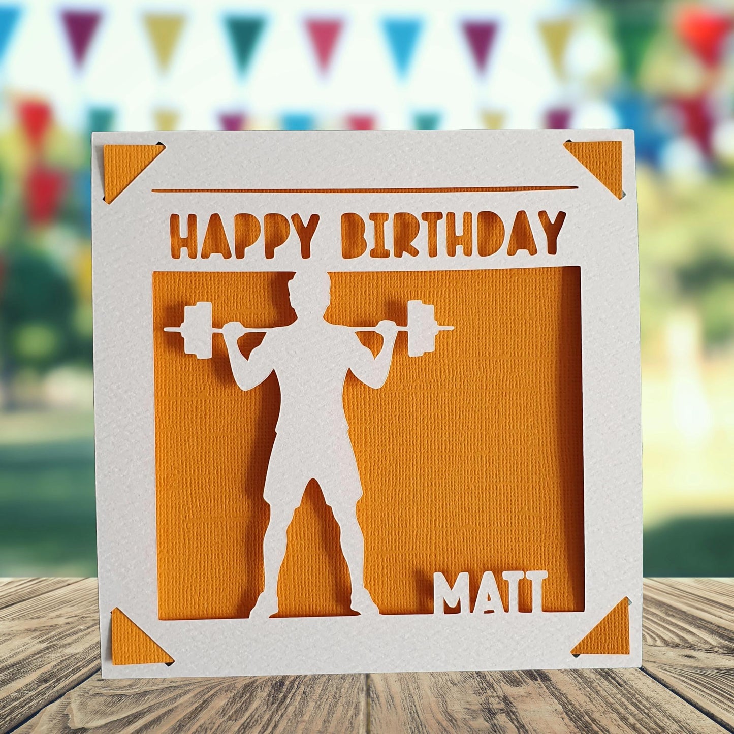 Weightlifting Birthday Card