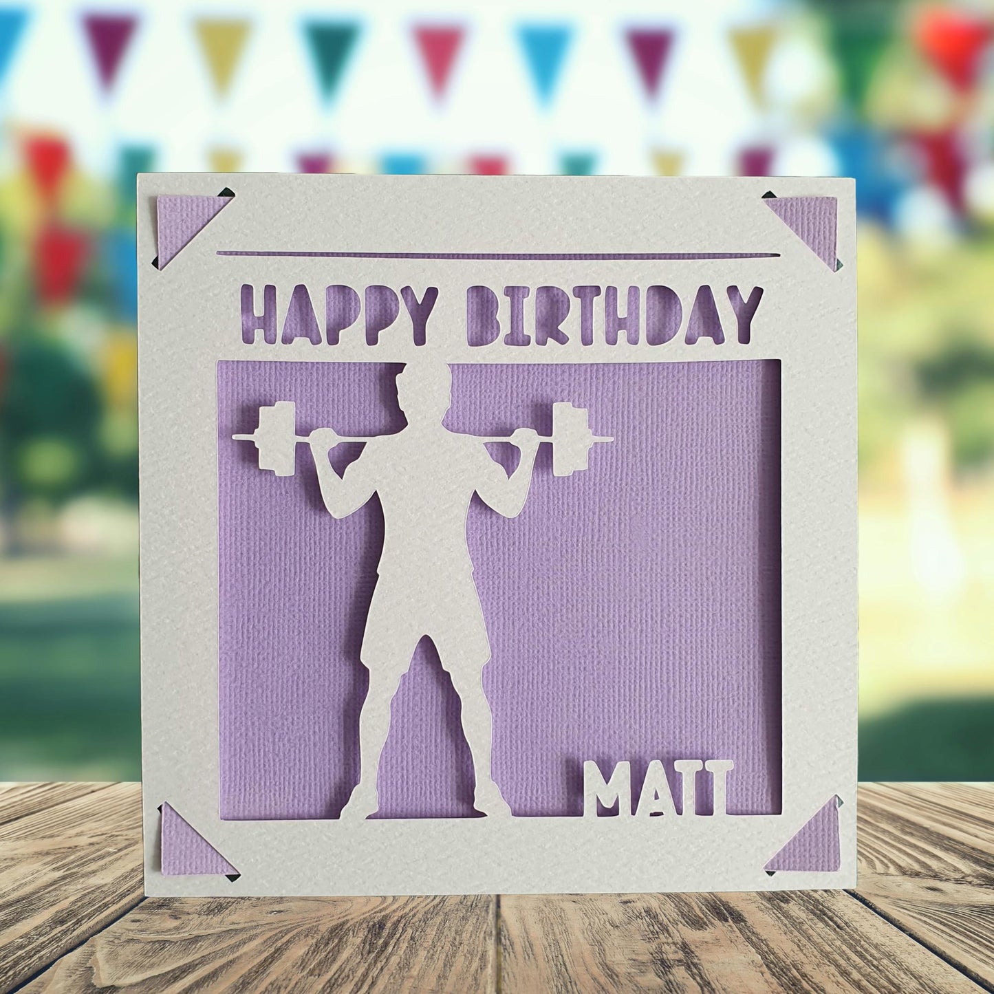 Weightlifting Birthday Card