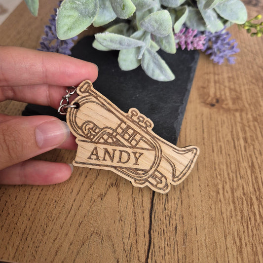 Brass Band Cornet Keyring