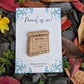 Calendar Wooden Save the Date Magnet