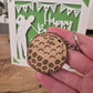 Engraved Wooden Golf Keyring
