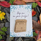 Calendar Wooden Save the Date Magnet