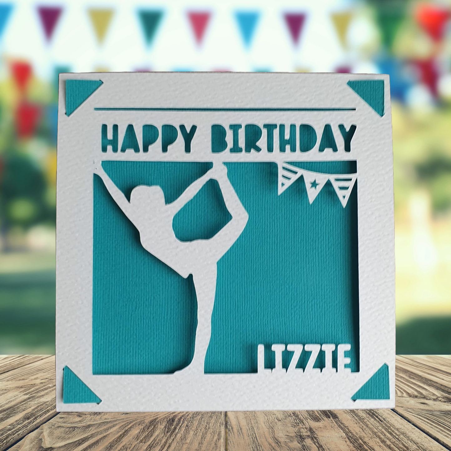 Yoga Personalised Birthday Card