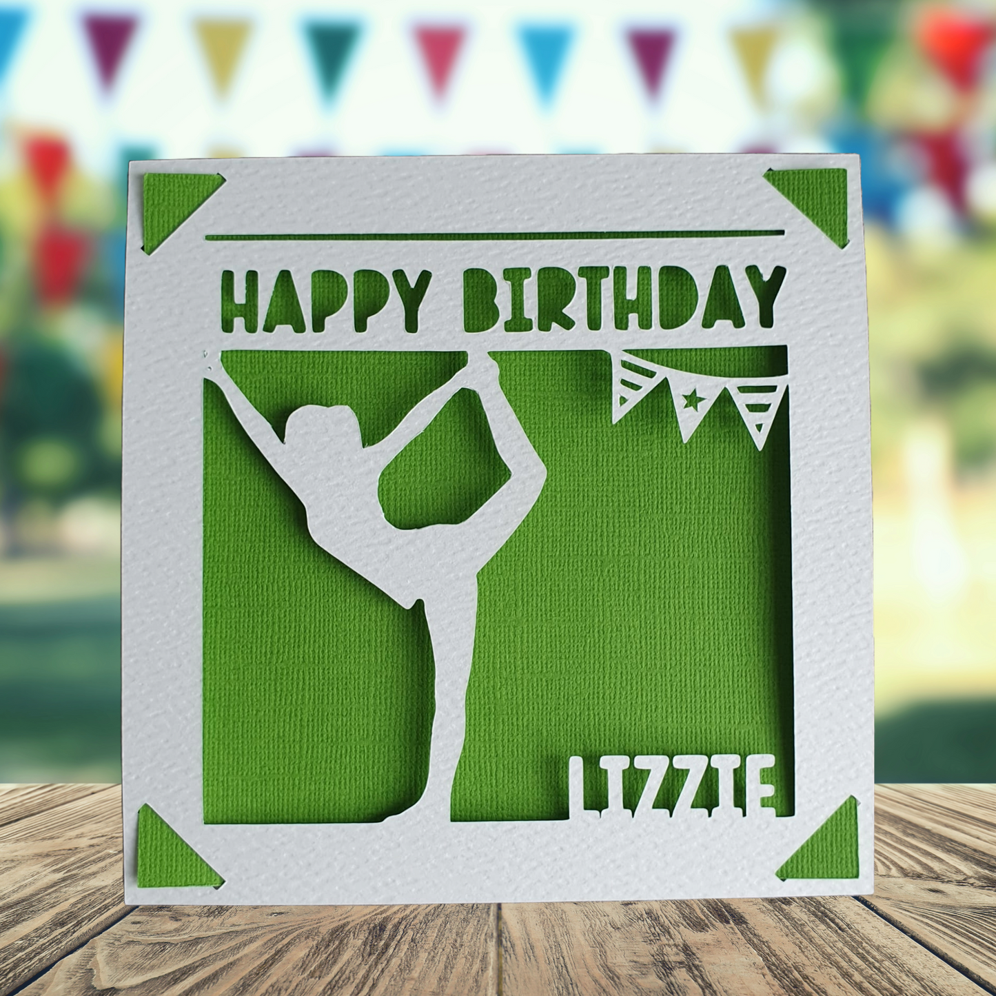 Yoga Personalised Birthday Card