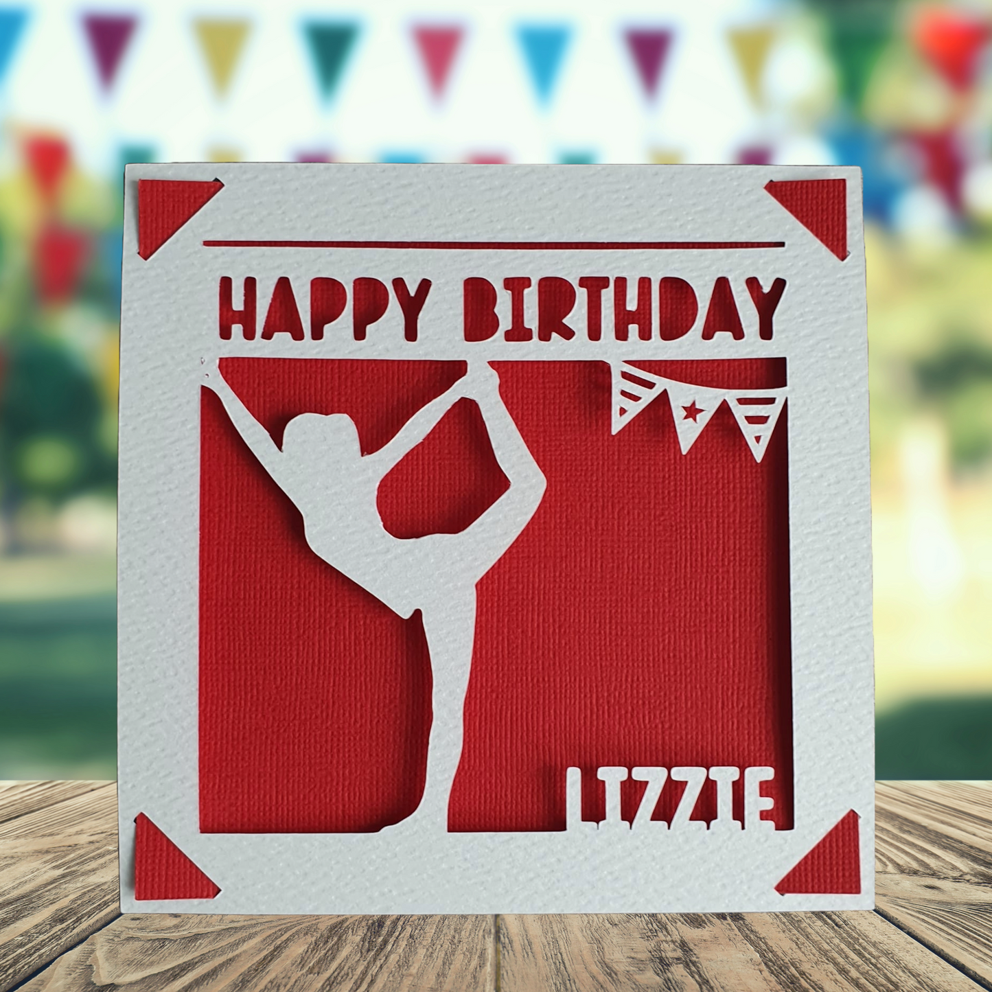 Yoga Personalised Birthday Card