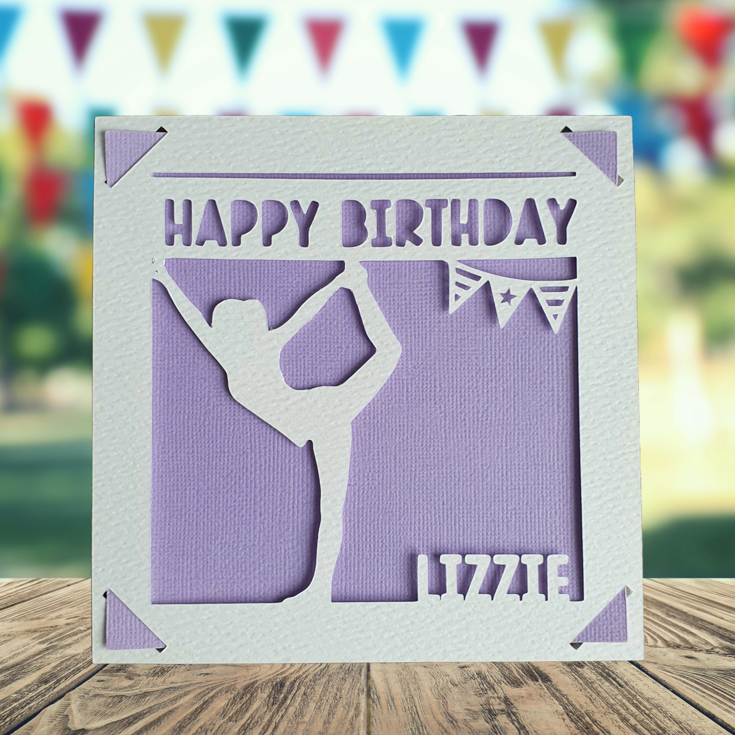 Yoga Personalised Birthday Card