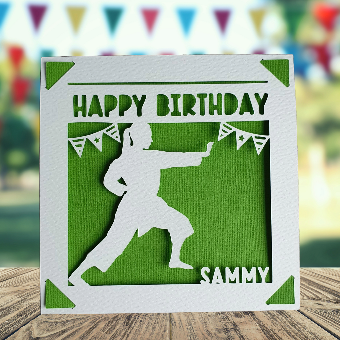 Personalised Karate Birthday Card