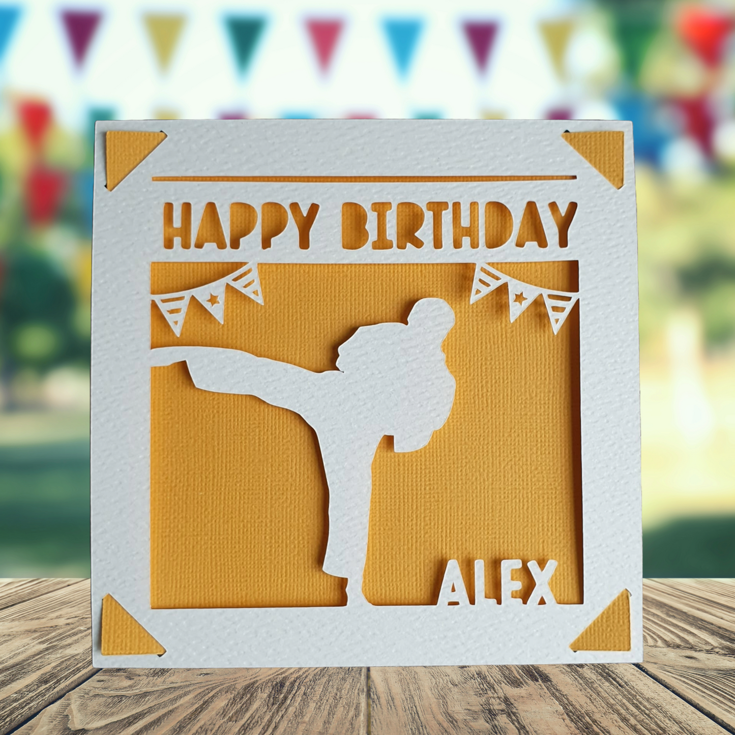 Martial Arts Personalised Birthday Card