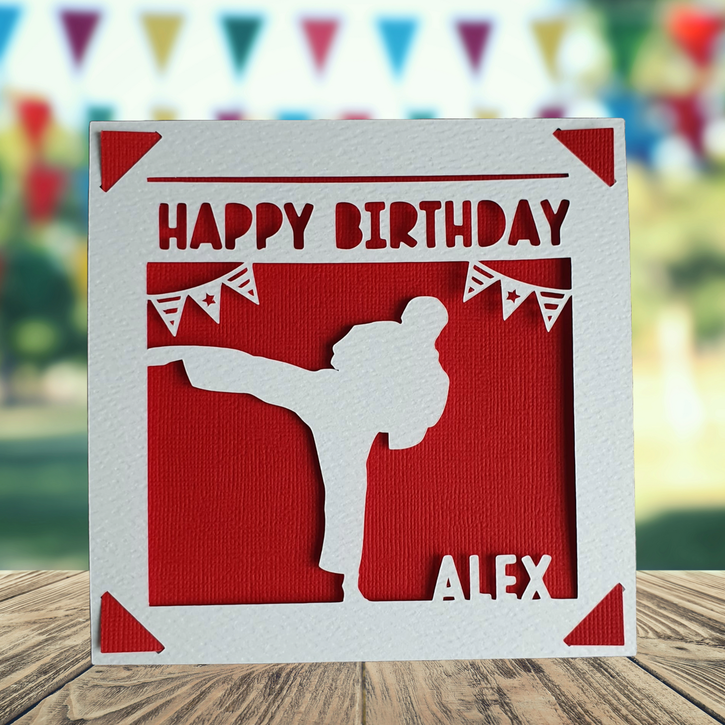 Martial Arts Personalised Birthday Card