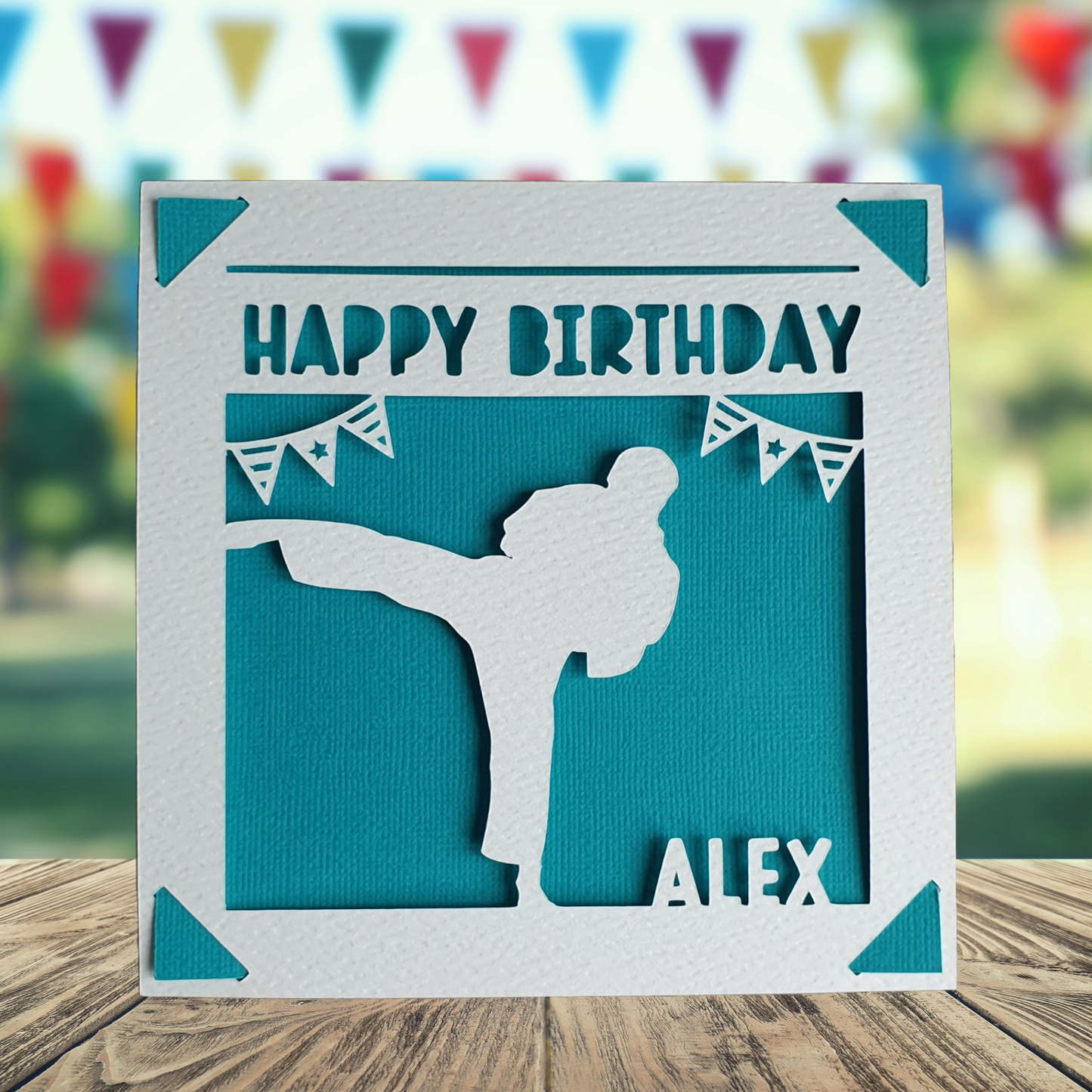 Martial Arts Personalised Birthday Card