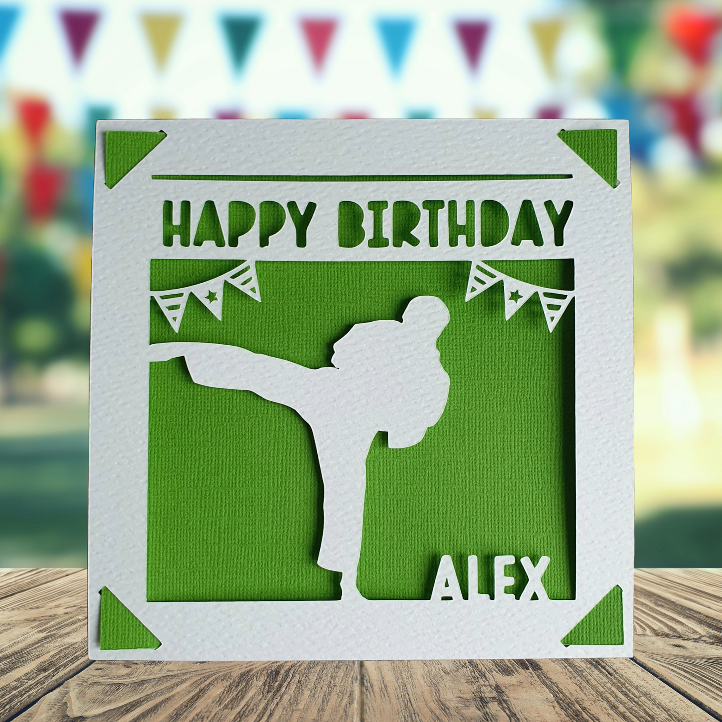 Martial Arts Personalised Birthday Card