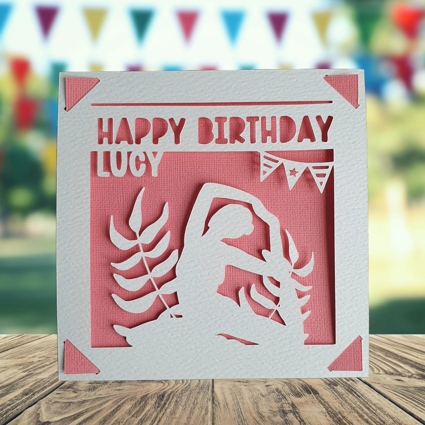 Personalised Yoga Birthday Card