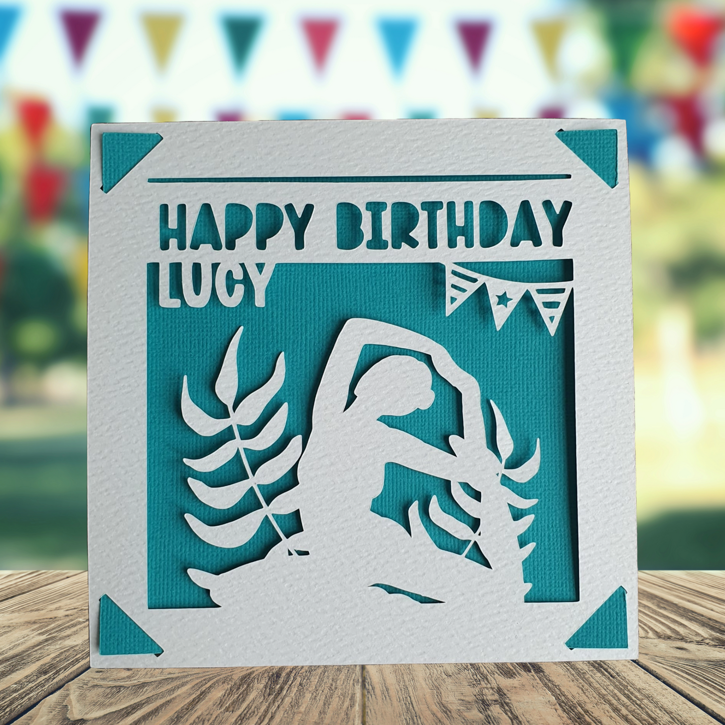 Personalised Yoga Birthday Card