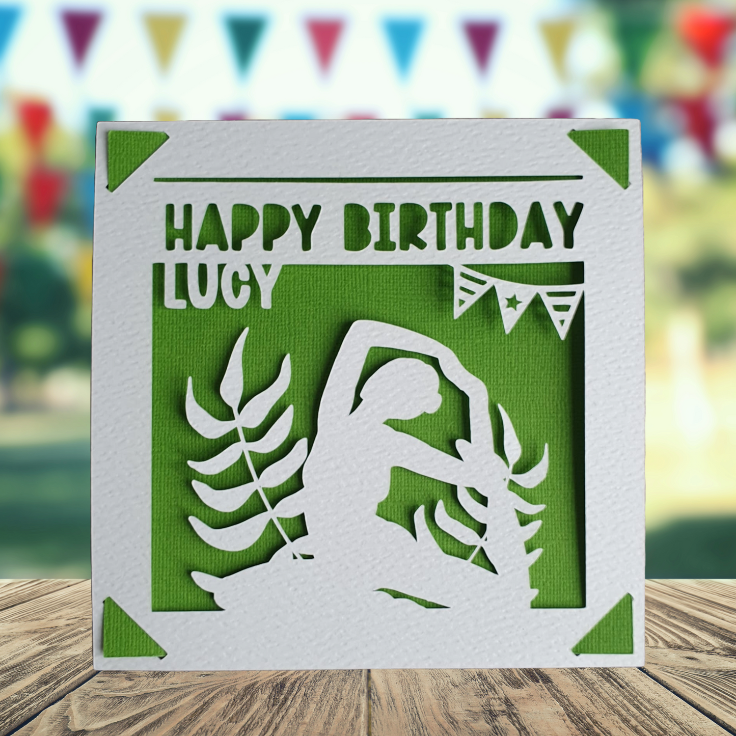 Personalised Yoga Birthday Card