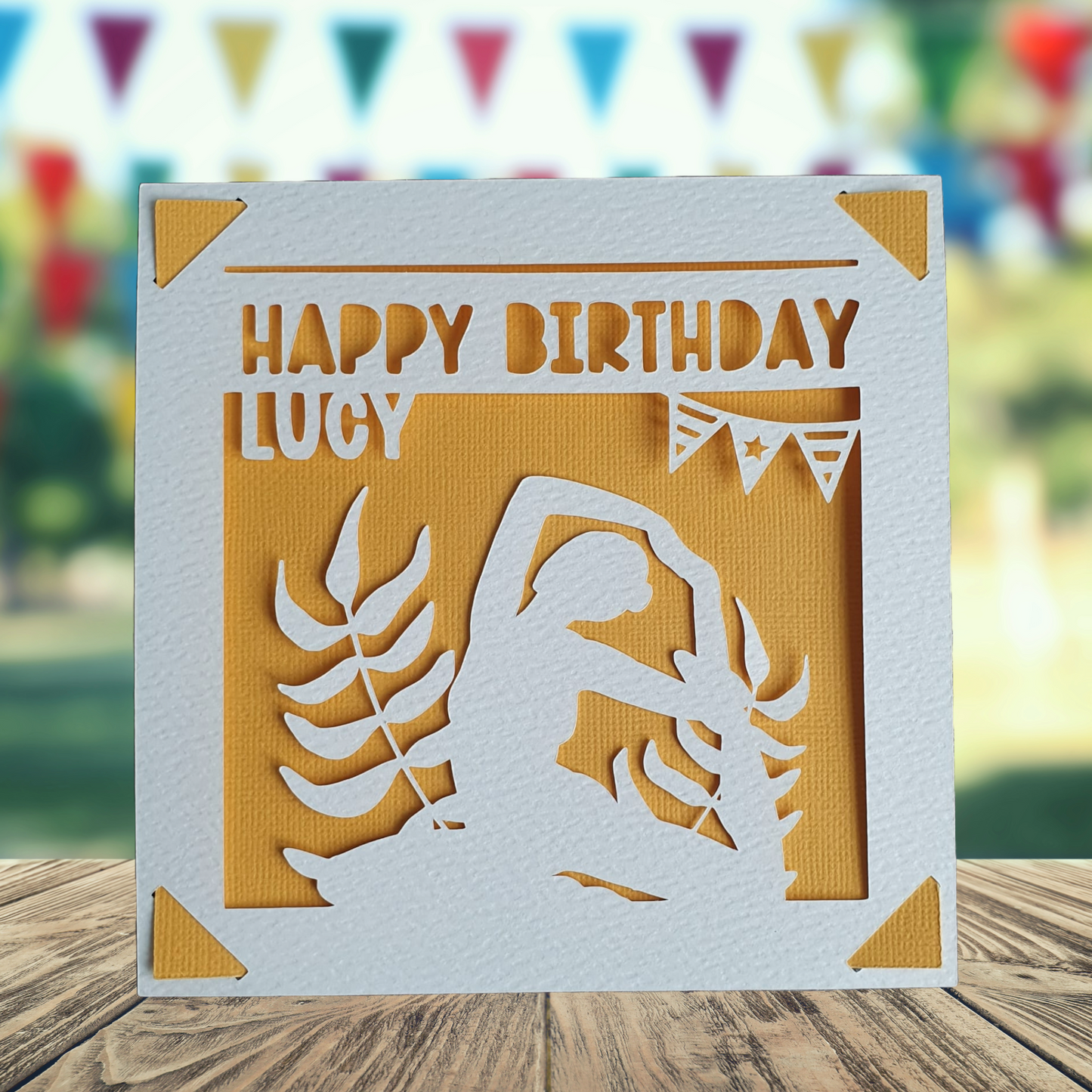 Personalised Yoga Birthday Card