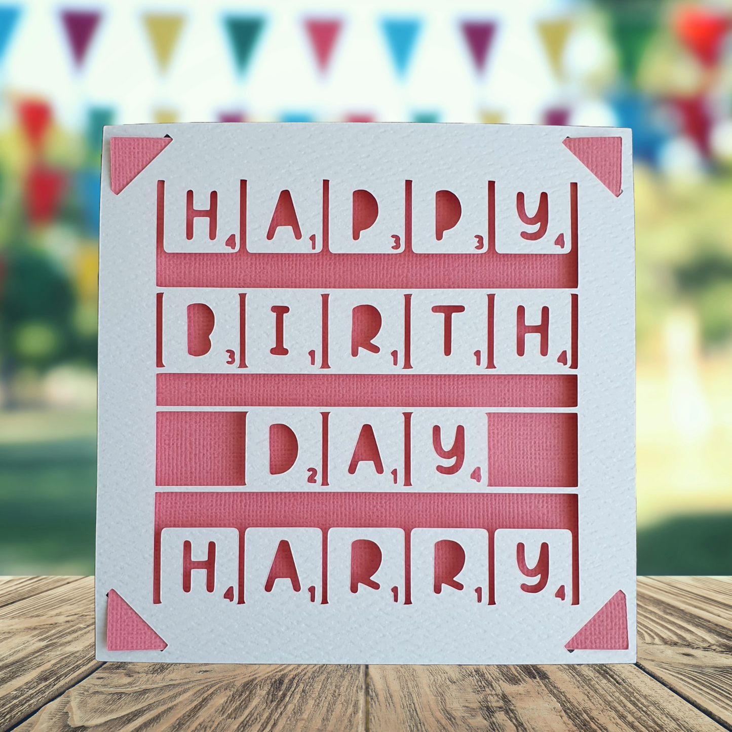 Scrabble Personalised Birthday Card