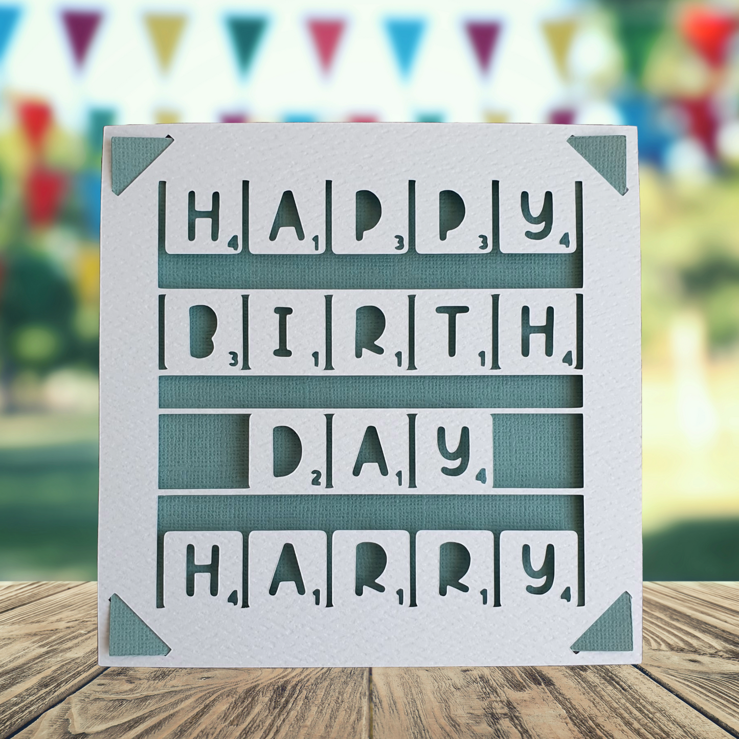 Scrabble Personalised Birthday Card