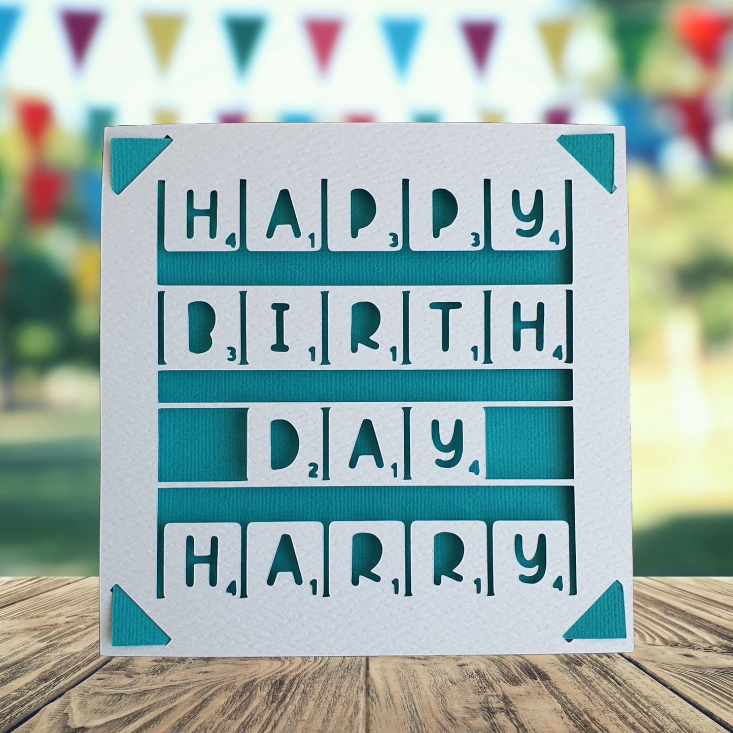 Scrabble Personalised Birthday Card