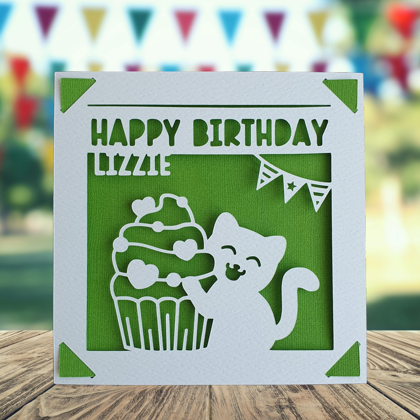 Personalised Cat Birthday Card